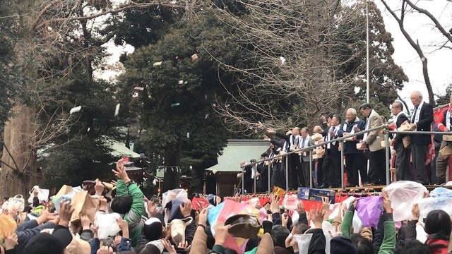 久伊豆神社の節分祭に行きました♪