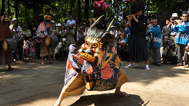 南部領辻の獅子舞