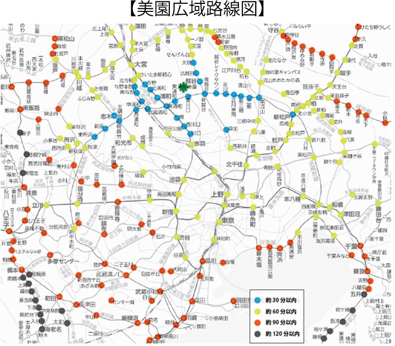 浦和美園エリア 希望を未来へつなぐ道 浦和美園 岩槻ガイド